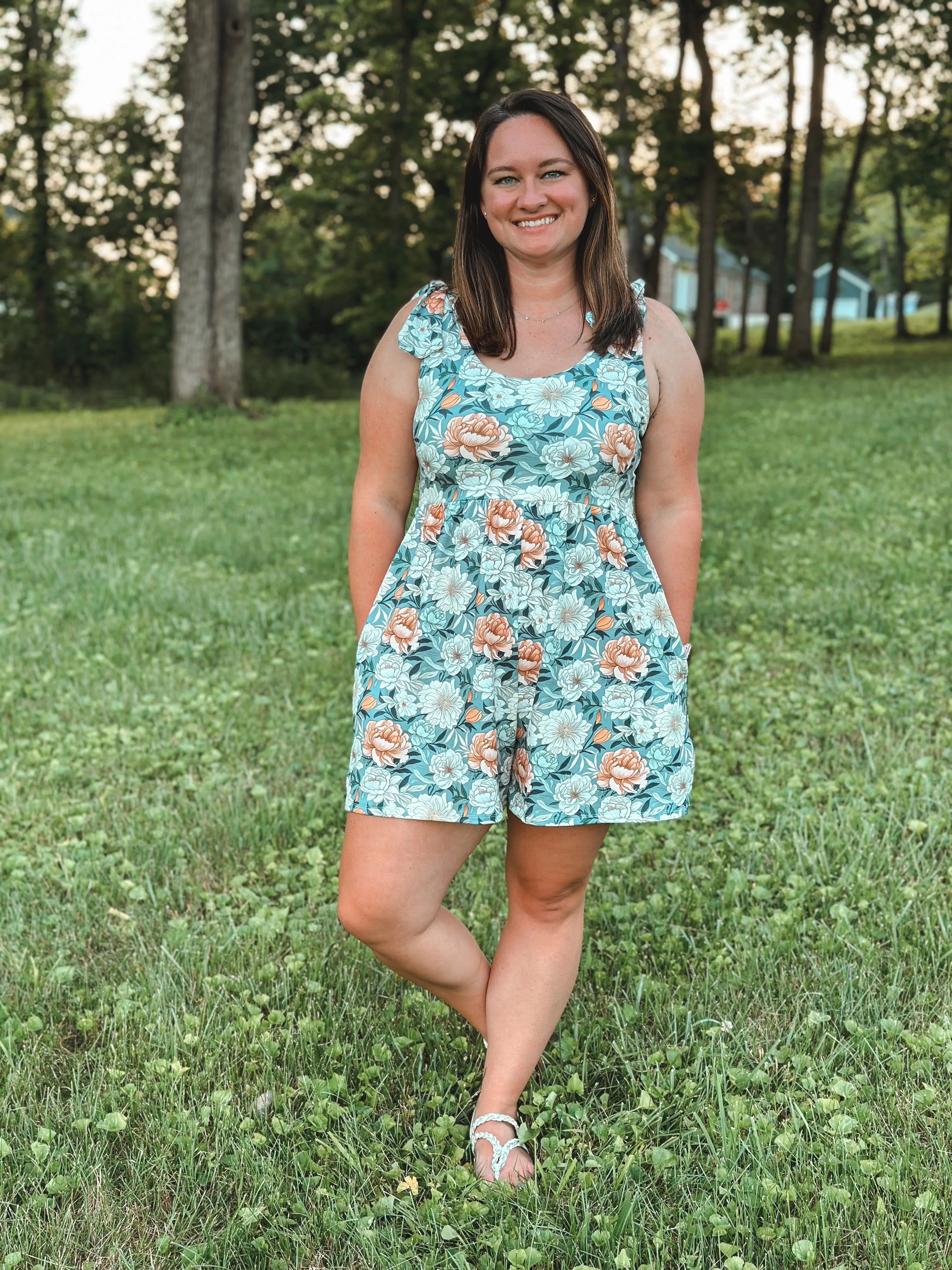 Adult Camellia Romper and Dress Digital Sewing Pattern Sizes 0-32