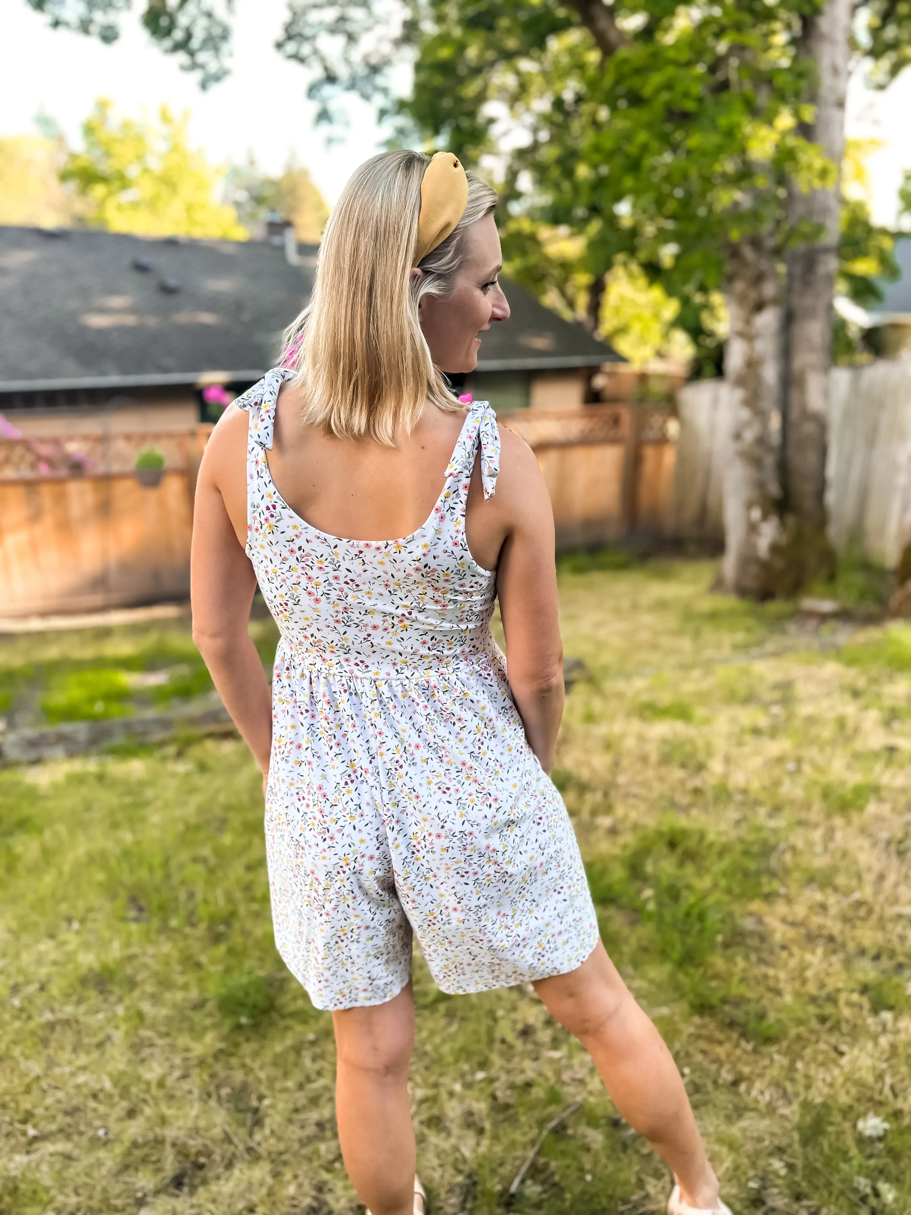 Adult Camellia Romper and Dress Digital Sewing Pattern Sizes 0-32