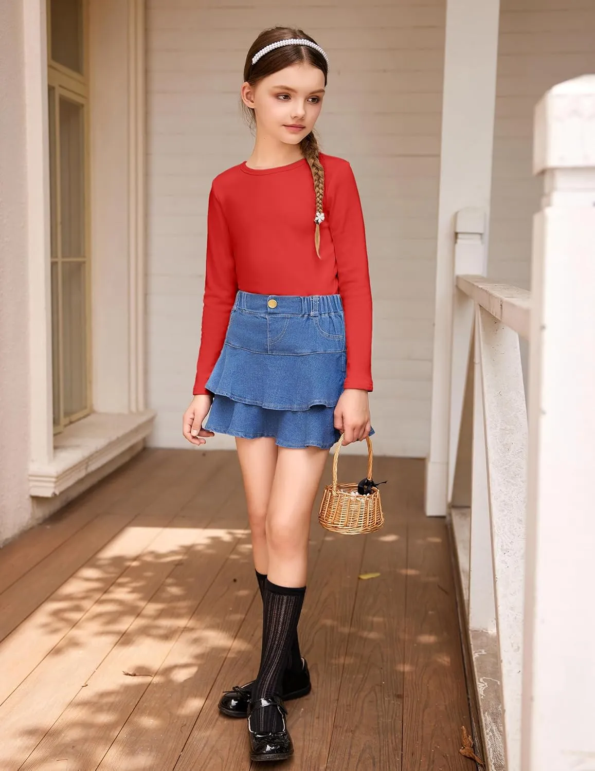 Arshiner Girls Long Sleeve Shirts So Soft Thermal Tunic Tops