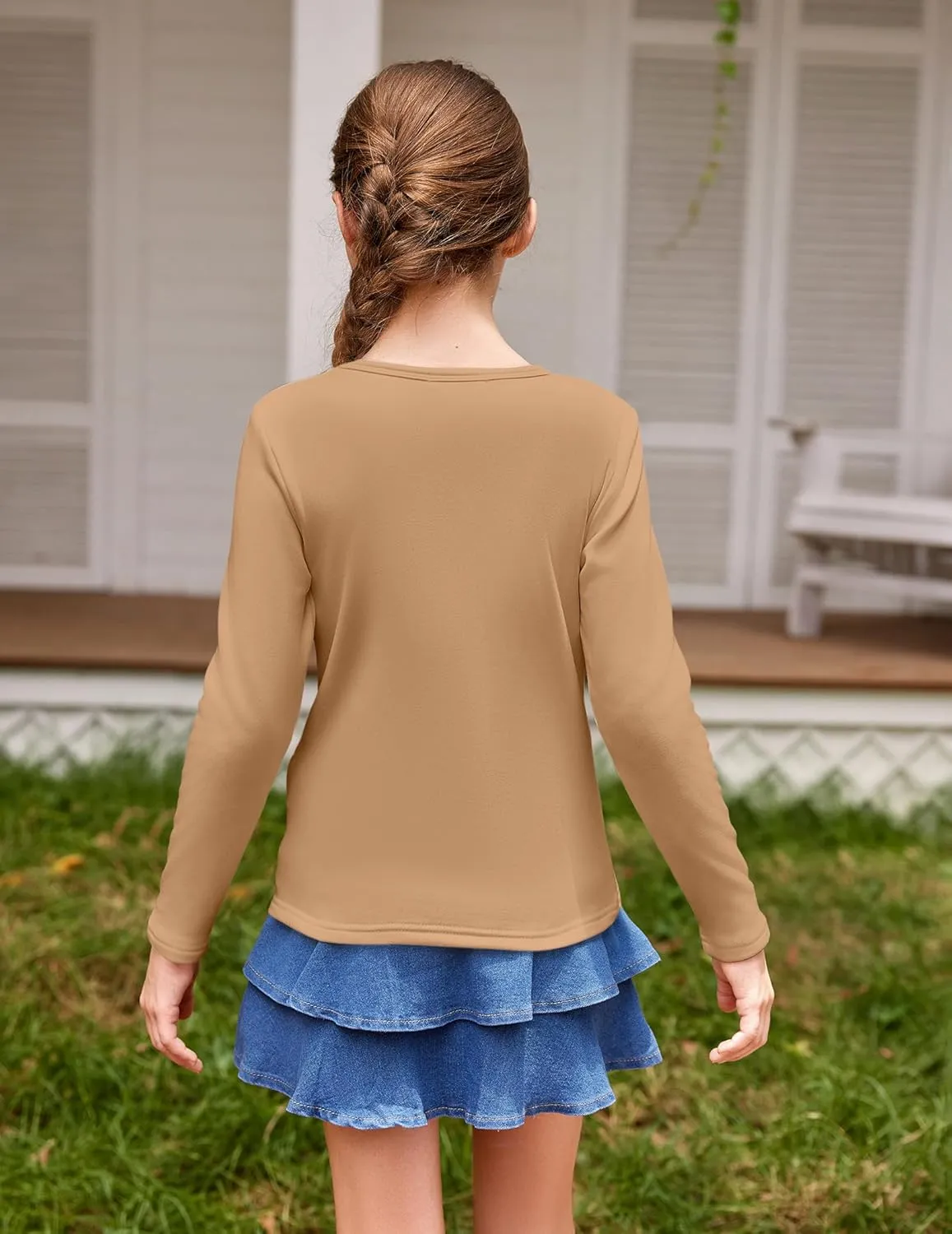 Arshiner Girls Long Sleeve Shirts So Soft Thermal Tunic Tops