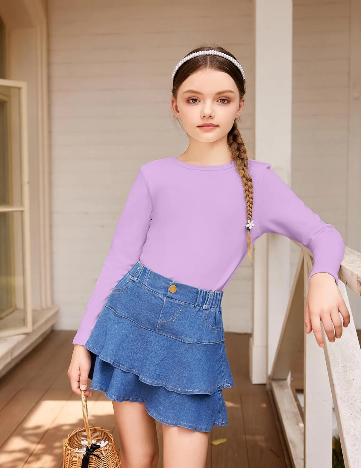Arshiner Girls Long Sleeve Shirts So Soft Thermal Tunic Tops