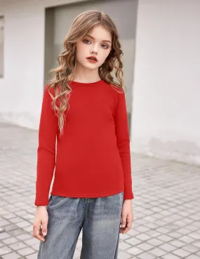 Arshiner Girls Long Sleeve Shirts So Soft Thermal Tunic Tops