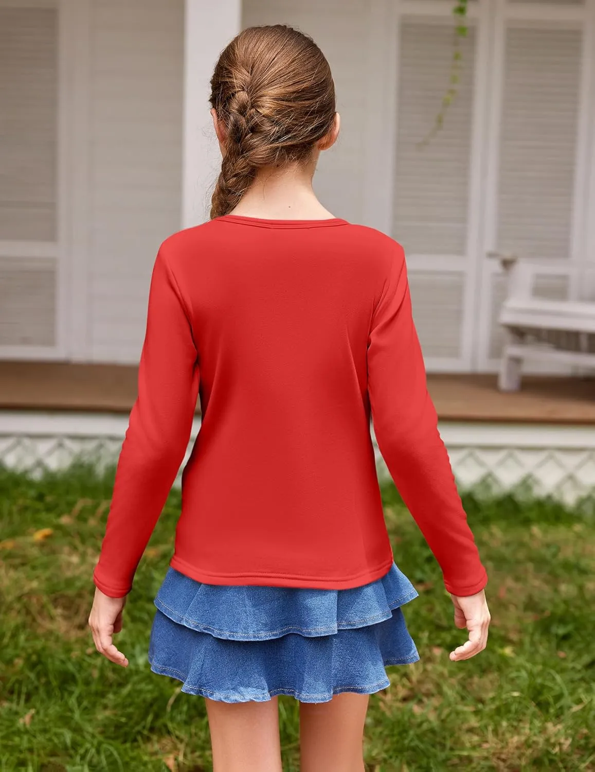Arshiner Girls Long Sleeve Shirts So Soft Thermal Tunic Tops