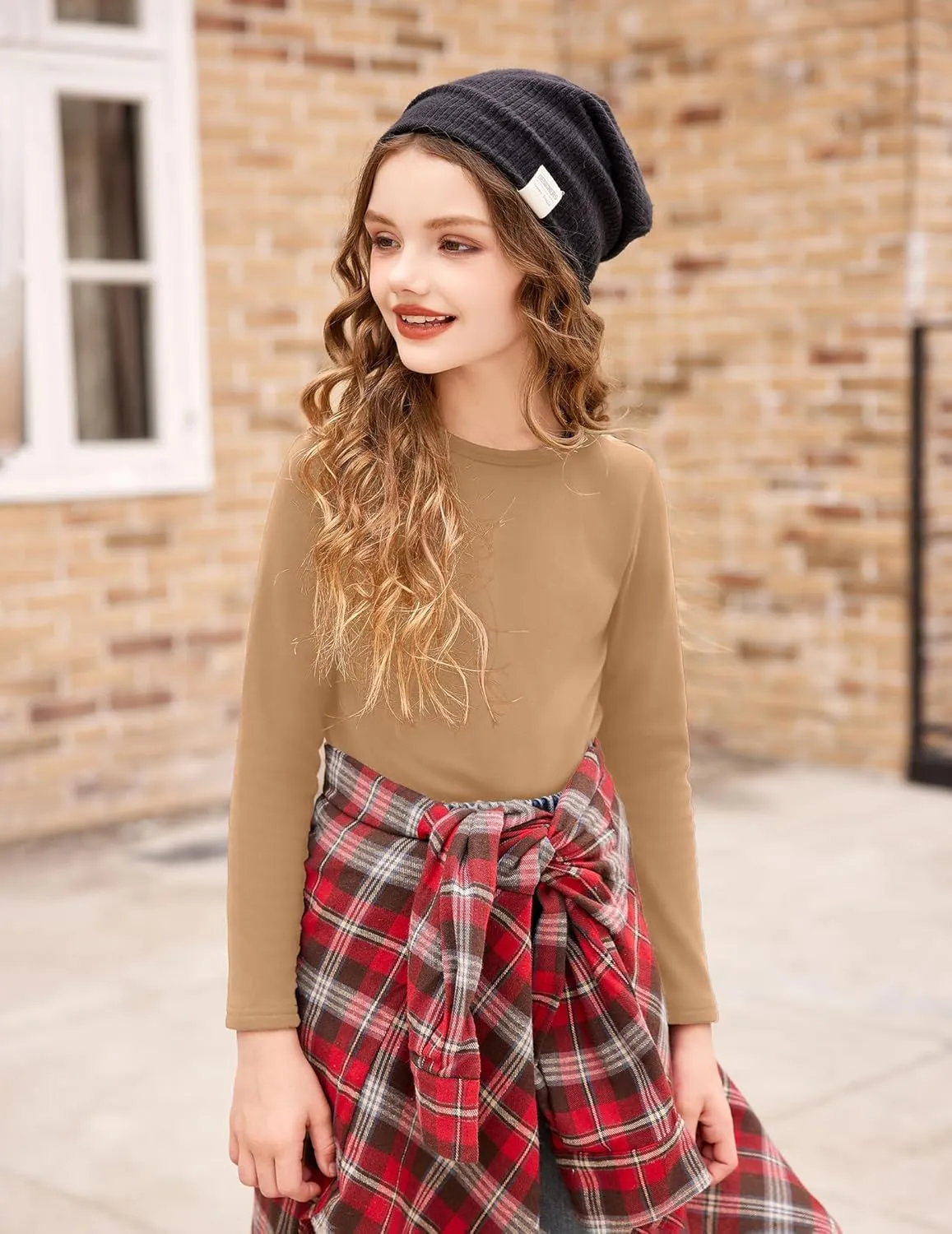 Arshiner Girls Long Sleeve Shirts So Soft Thermal Tunic Tops