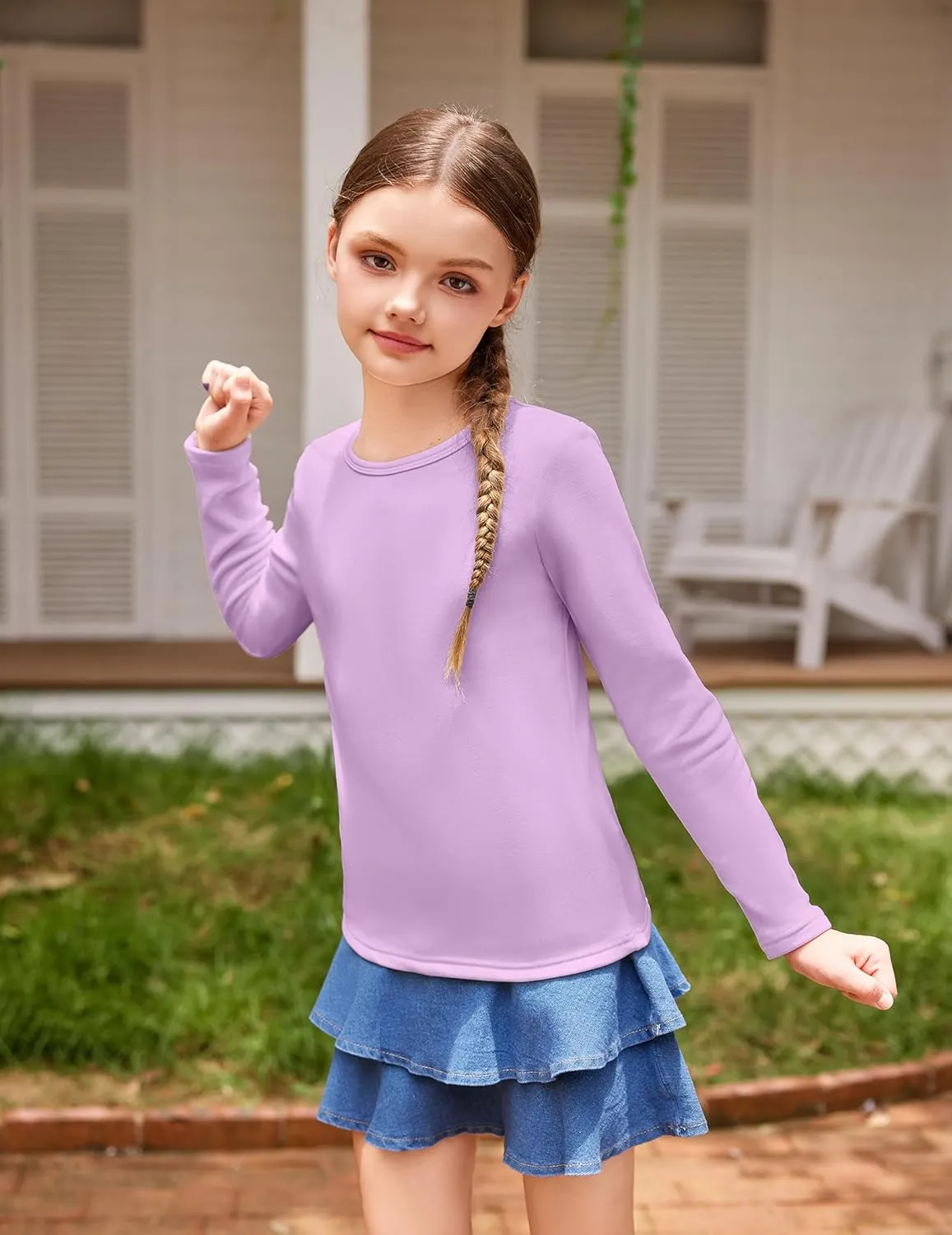 Arshiner Girls Long Sleeve Shirts So Soft Thermal Tunic Tops