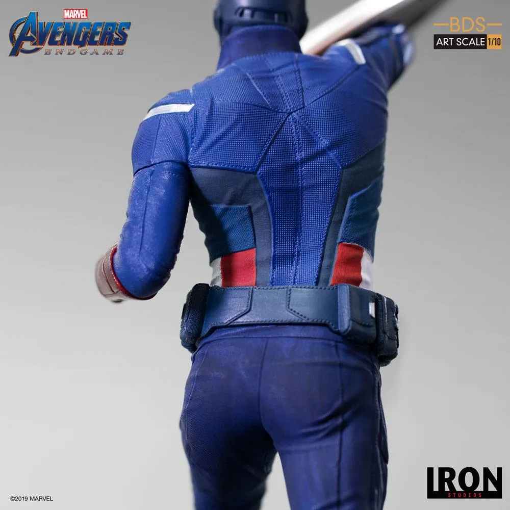 avengers: endgame bds art scale statue 1/10 captain america 21 cm  statues  marvel  statue