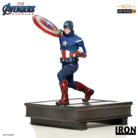 avengers: endgame bds art scale statue 1/10 captain america 21 cm  statues  marvel  statue