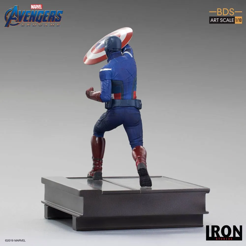 avengers: endgame bds art scale statue 1/10 captain america 21 cm  statues  marvel  statue