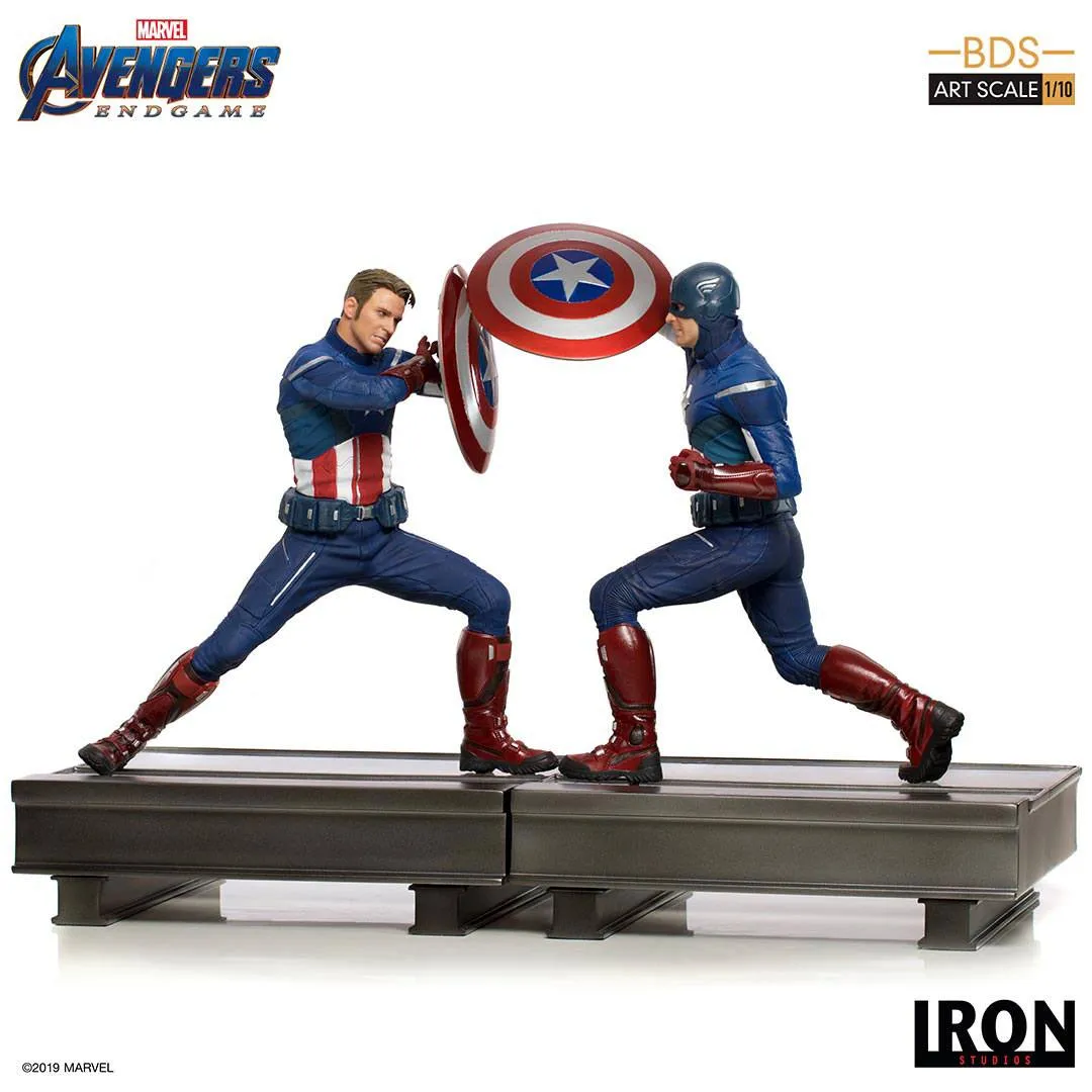 avengers: endgame bds art scale statue 1/10 captain america 21 cm  statues  marvel  statue