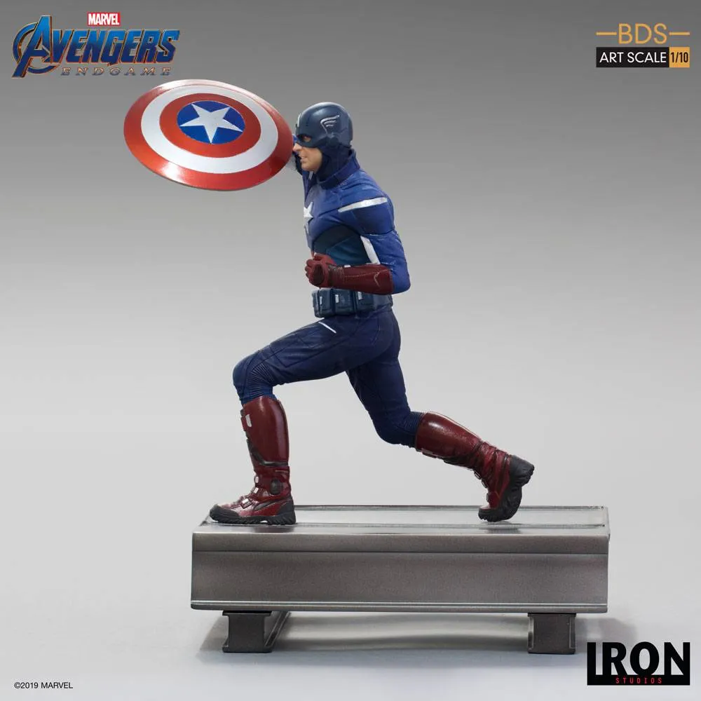 avengers: endgame bds art scale statue 1/10 captain america 21 cm  statues  marvel  statue