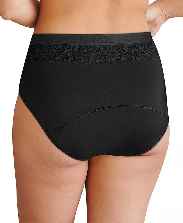 Bali Leak Protection Hi-Cut Brief Period Underwear  Purple Size 7