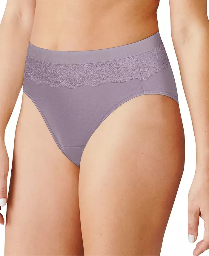 Bali Leak Protection Hi-Cut Brief Period Underwear  Purple Size 7
