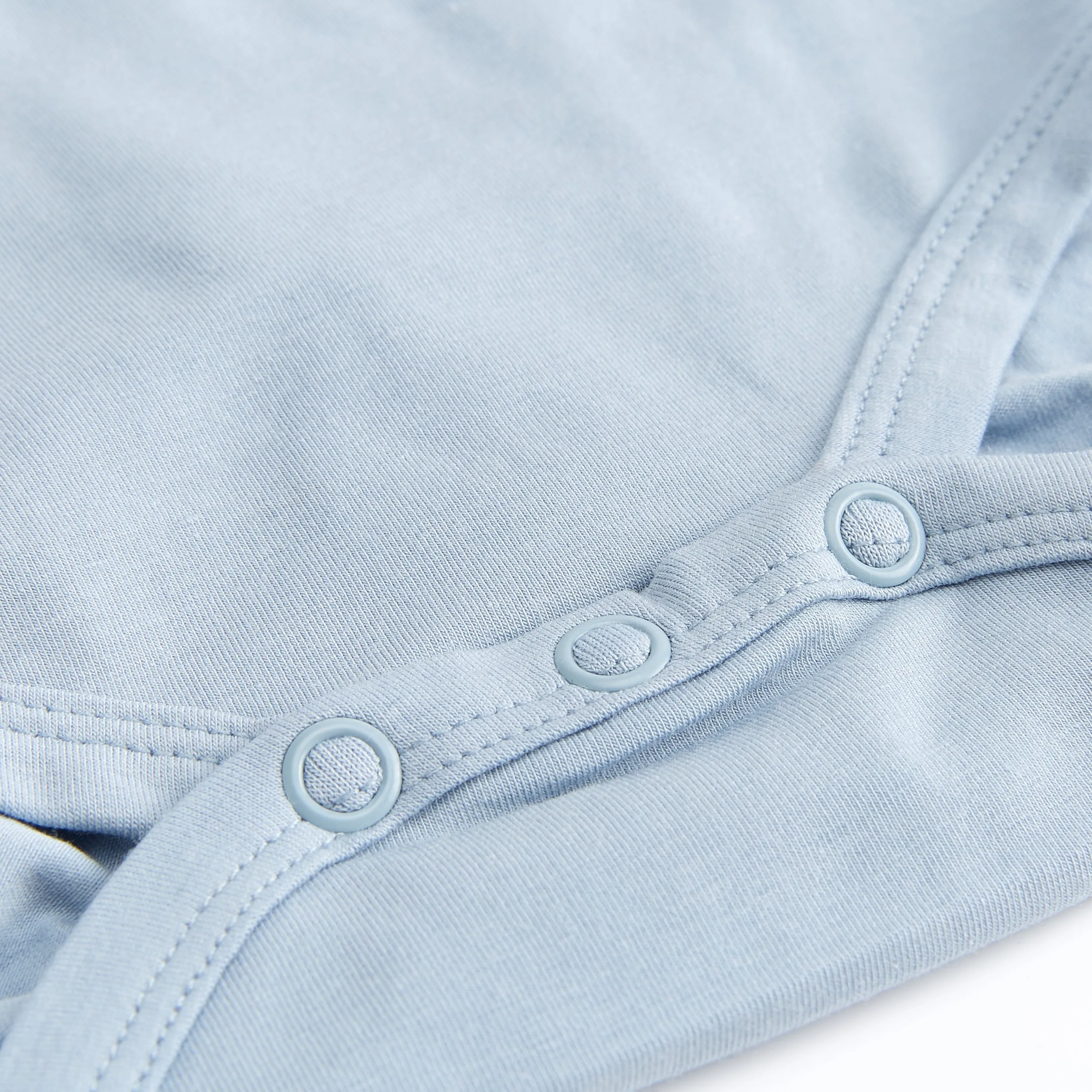 Bamboo & Organic Cotton Baby Bodysuit - Powder Blue
