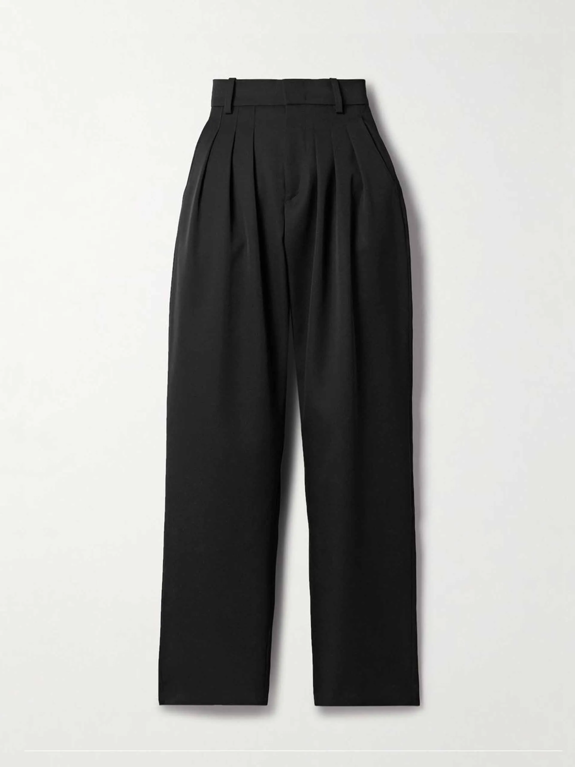Casile pleated wool-twill tapered pants