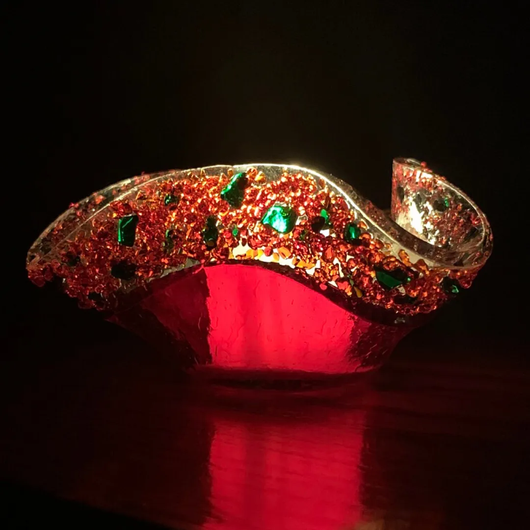 Christmas Votives in Poinsettia