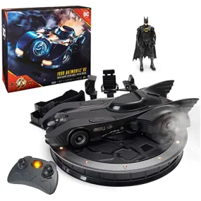 DC Comics, Official 1989 Batmobile RC, Exclusive Batman Figure, Limited Edition Collector's Item, Smoke Effects, Batcave Chargeable Base, Ages 14 