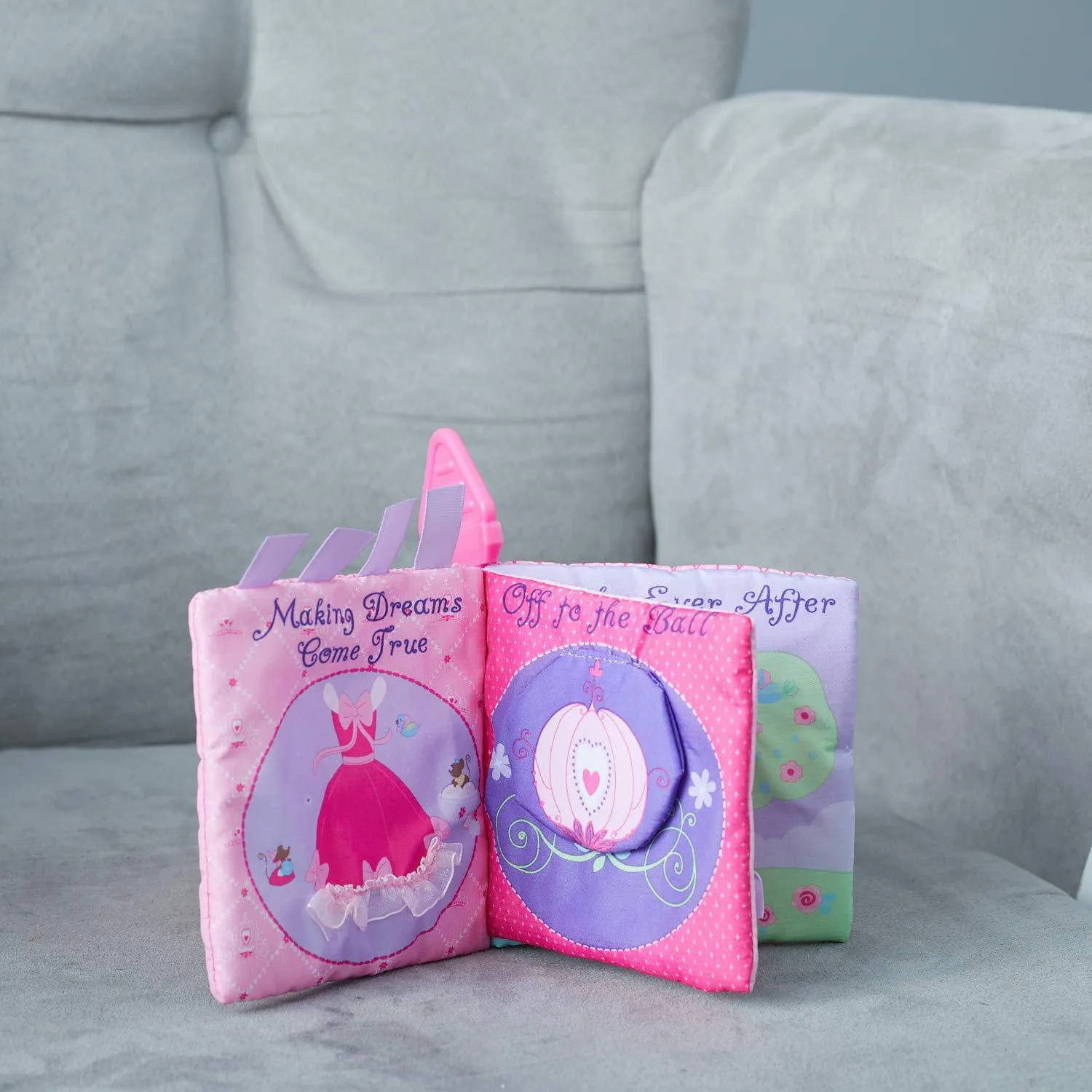 Disney Baby Princess Soft Book for Babies - A baby essential, Car Seat and stroller Toy,1st Birthdays Gift