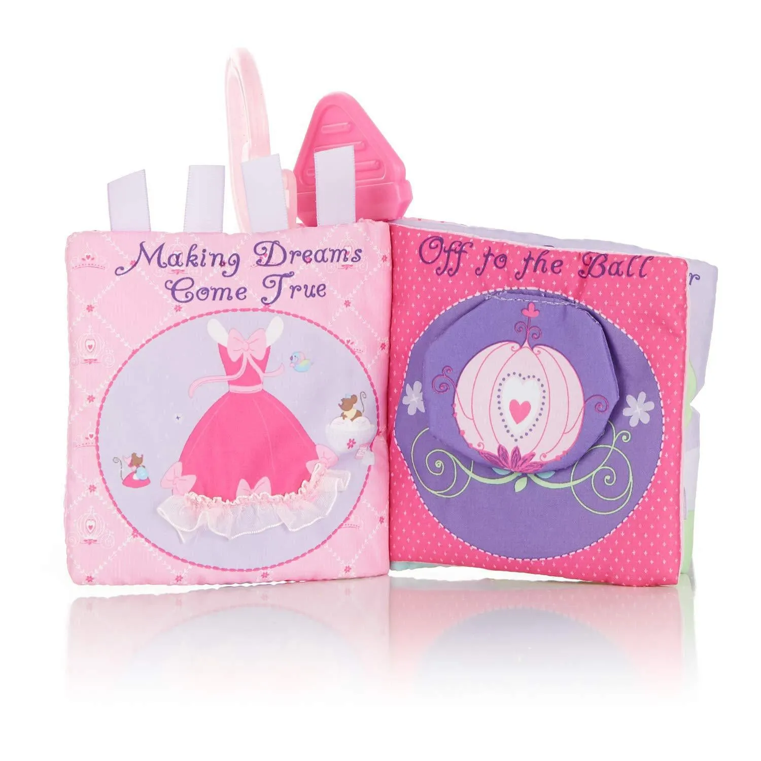 Disney Baby Princess Soft Book for Babies - A baby essential, Car Seat and stroller Toy,1st Birthdays Gift