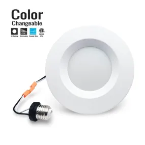 LED Recessed Trim 5in or 6in 12w 3CCT SWITCHABLE (3000K/4000K/5000K) Dimmable