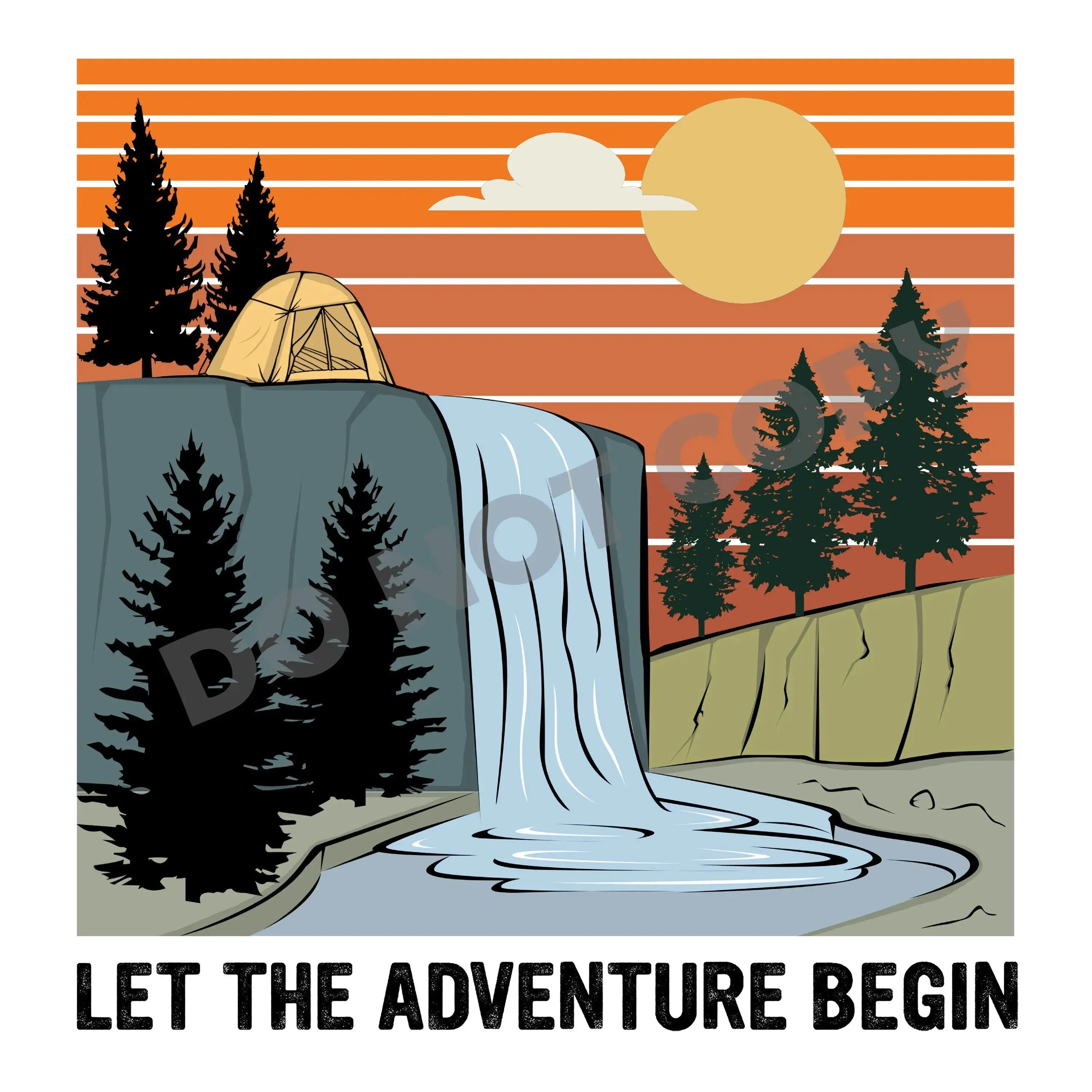 Let The Adventure Begin - DTF Transfer