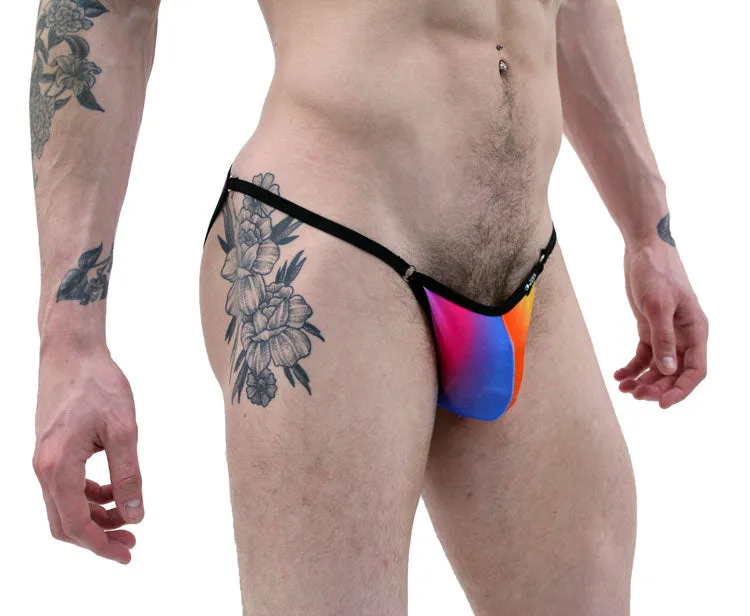 Rainbows Illusion String Brief Men's Underwear