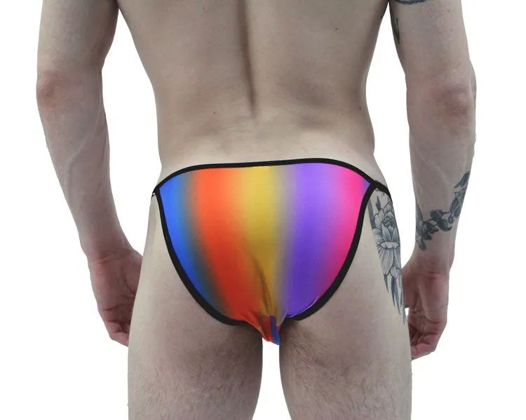 Rainbows Illusion String Brief Men's Underwear
