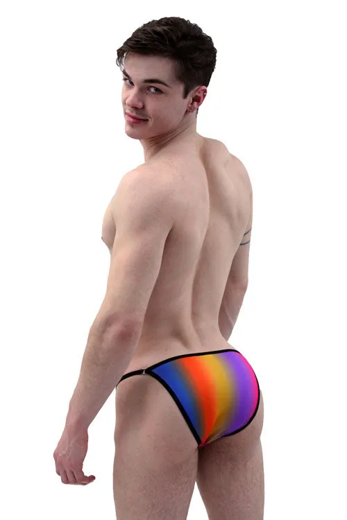 Rainbows Illusion String Brief Men's Underwear