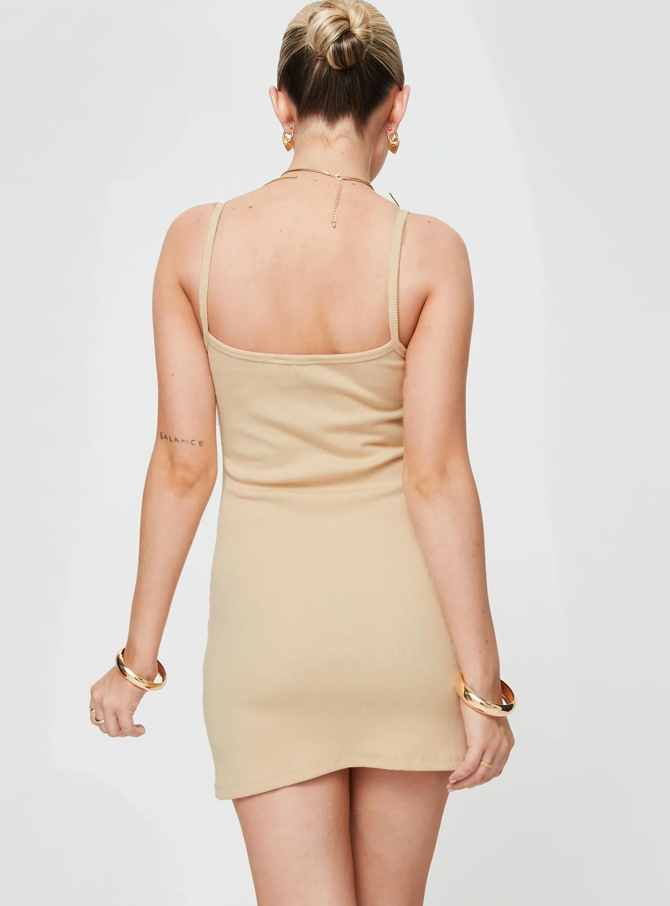 Salle Mini Dress Beige