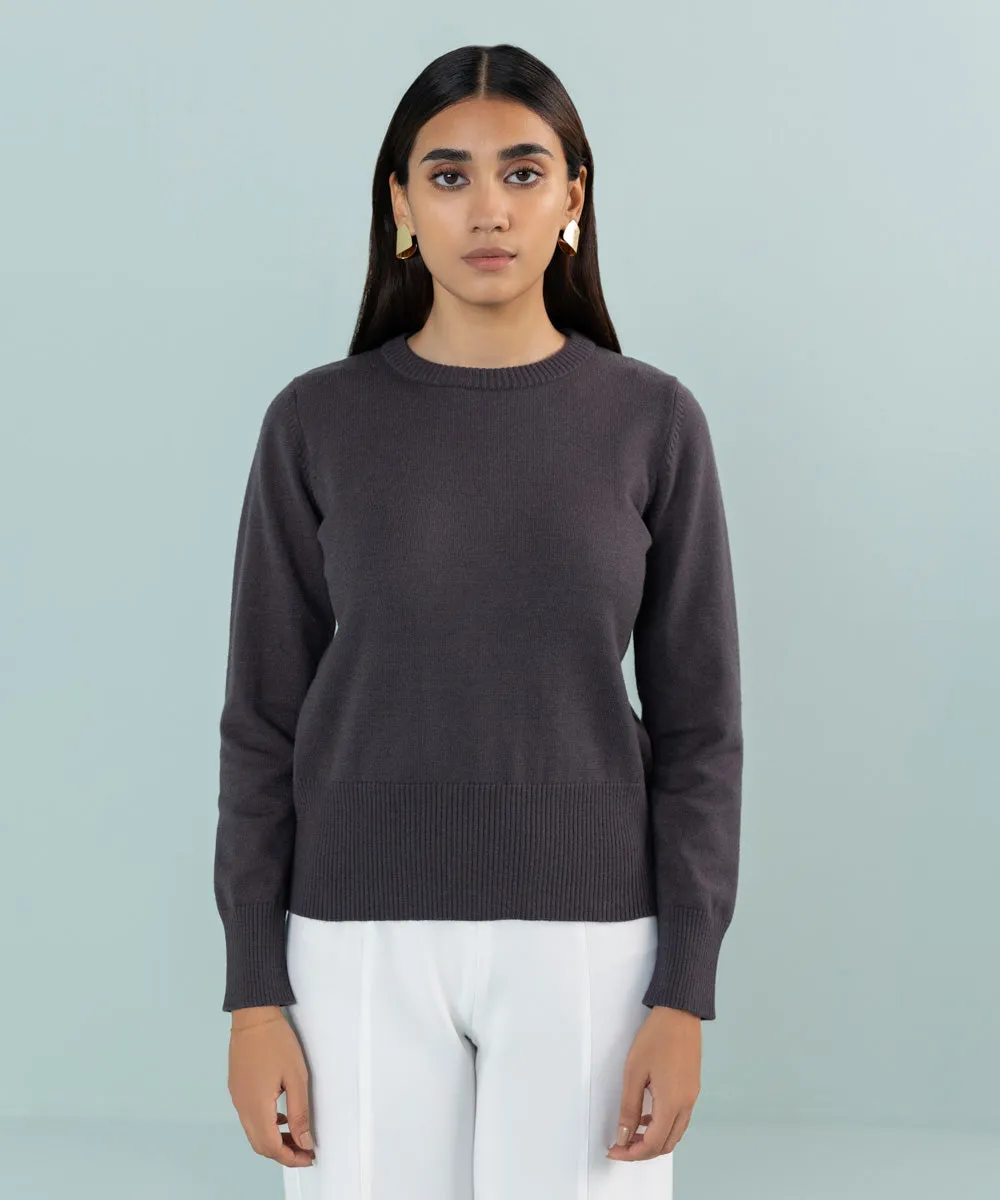 Slim-Fit Knit Sweater