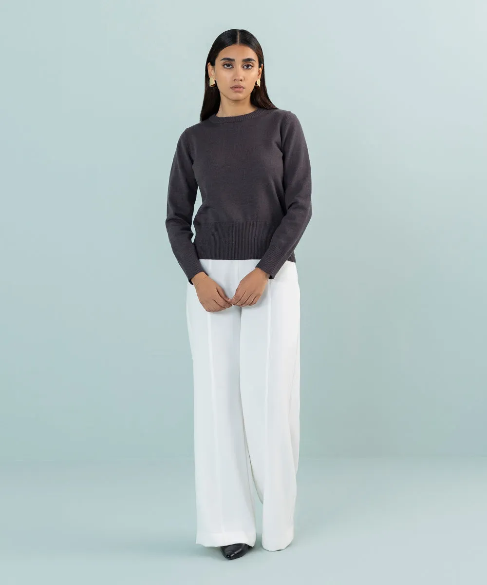 Slim-Fit Knit Sweater