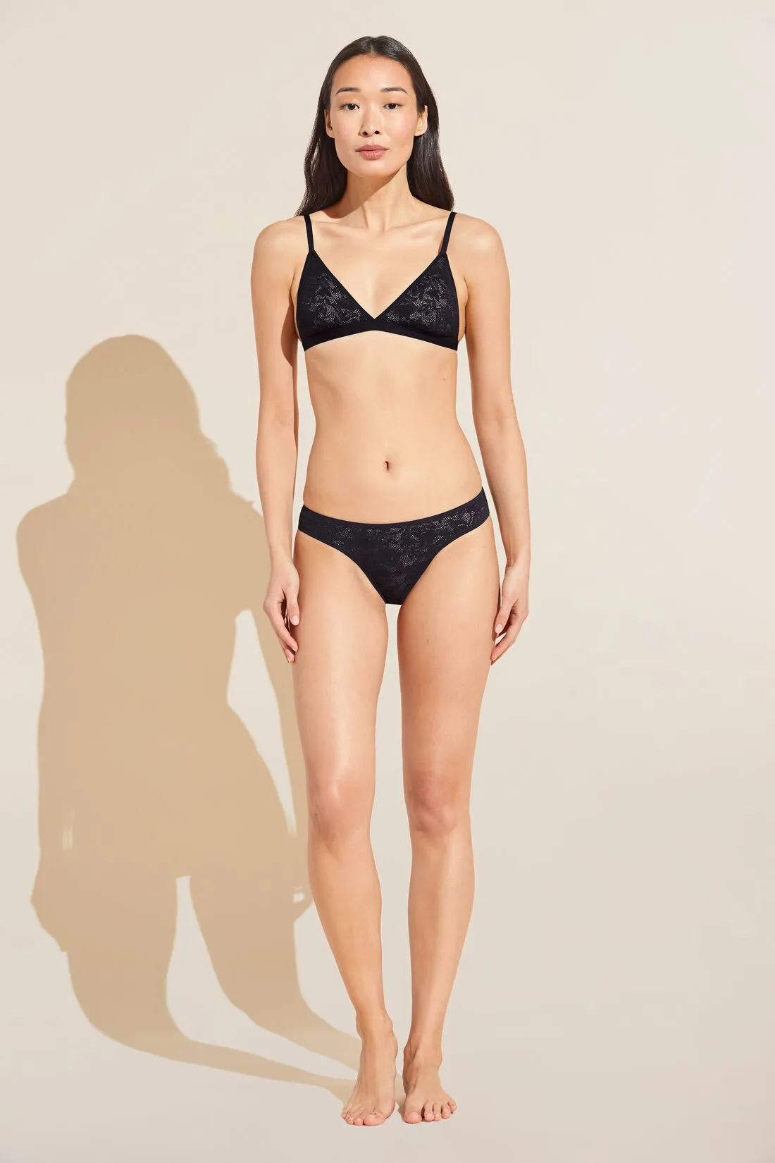Soft Stretch Recycled Lace Triangle Bralette